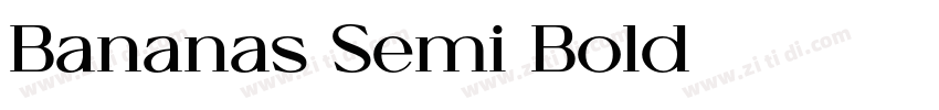 Bananas Semi Bold字体转换